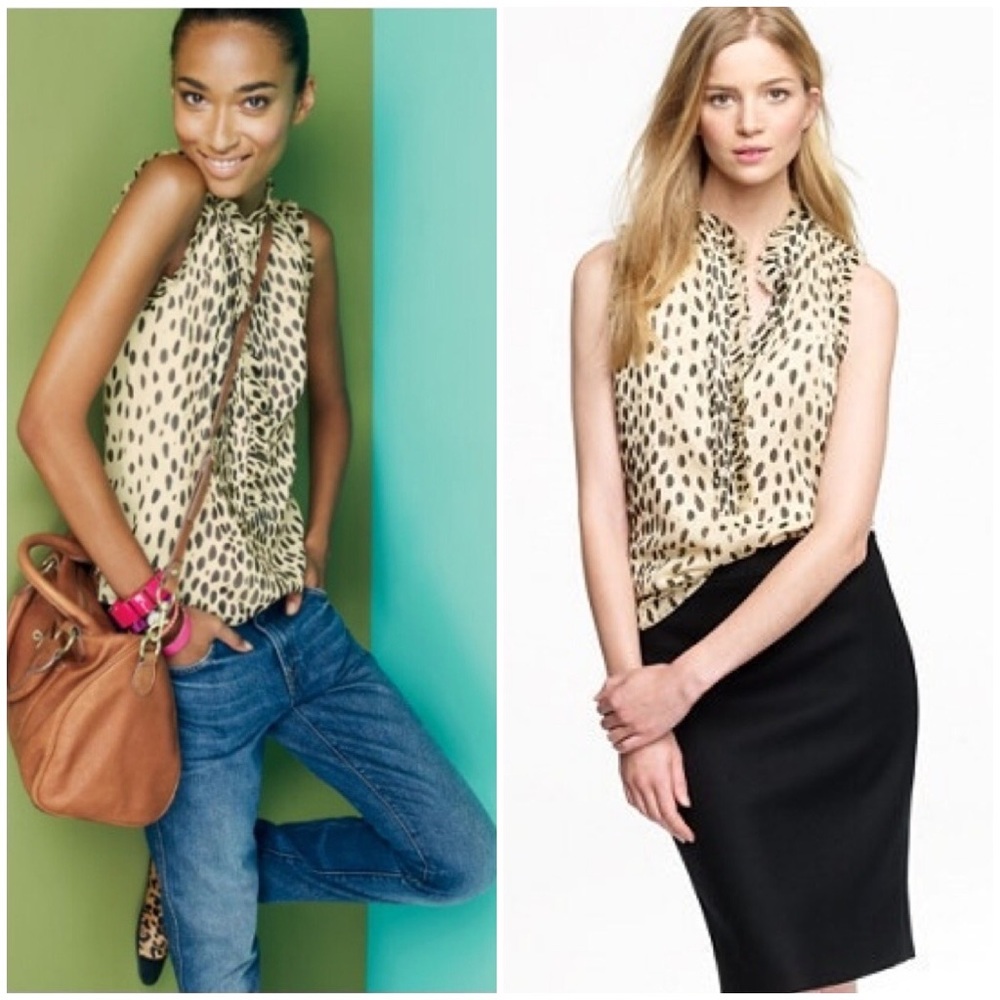 J. Crew ‘Natasha’ Top in Wildcat
